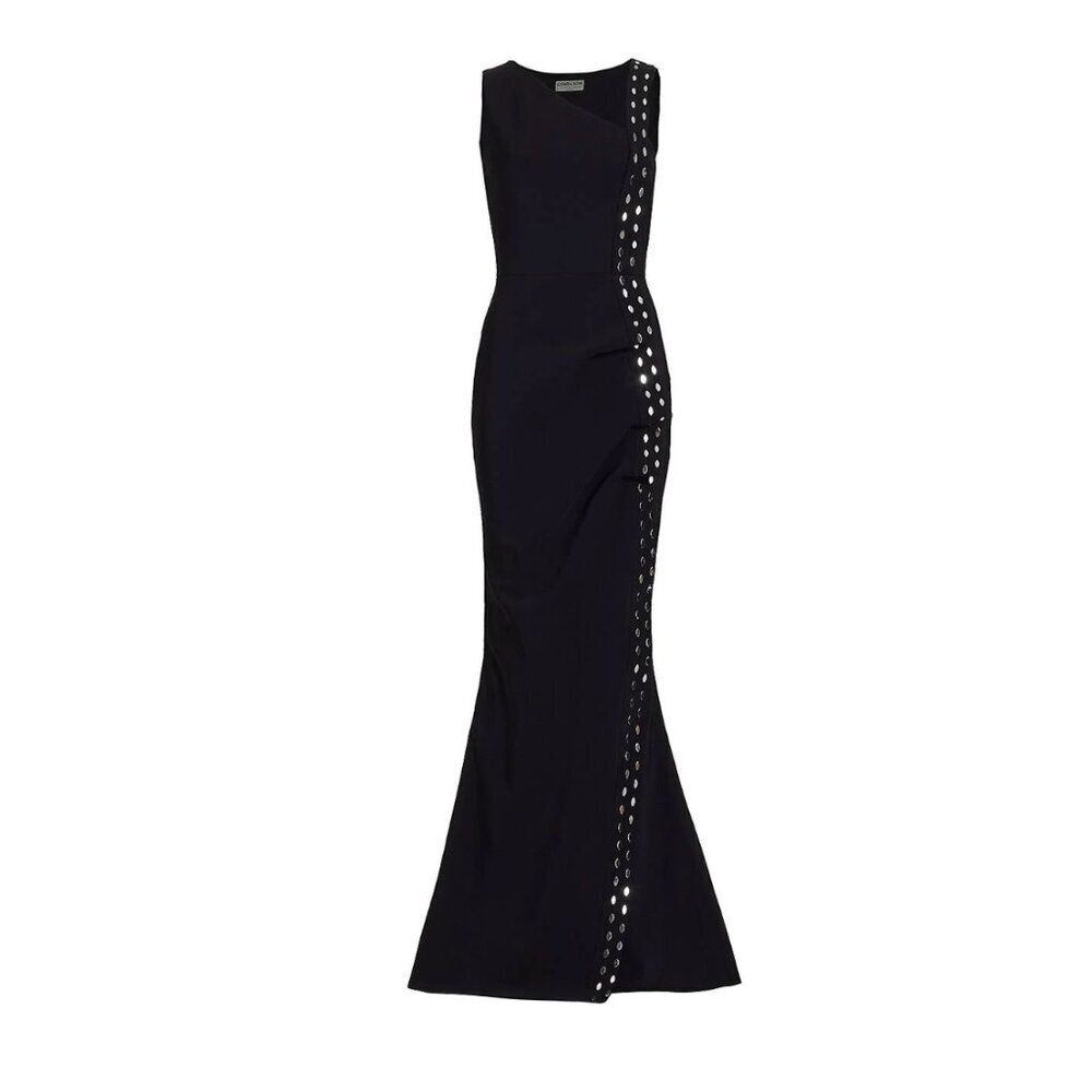 Chiara Boni La Petite Robe Gown Cibeless Dress Womens 2 4 Black Sleeveless Maxi
